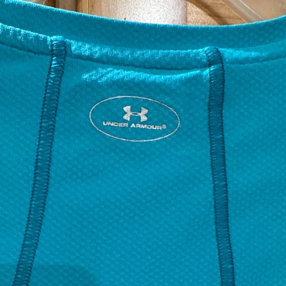 Under Armour Women’s Long-Sleeve Tech Tee in Bright Teal Blue - Picture 3 of 6